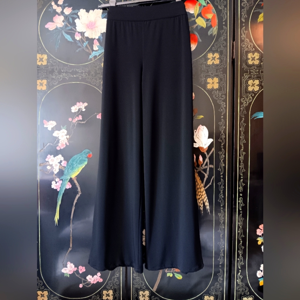Black Wide Leg Women's Pants
